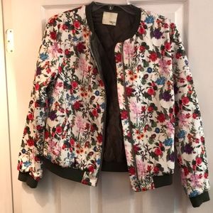 Floral bomber jacket
